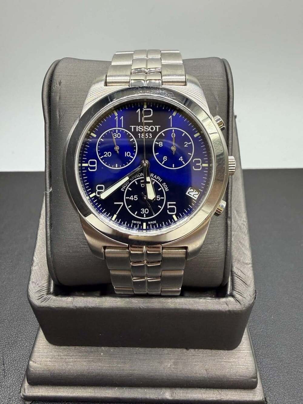 Tissot RKR-BB-11233 Chronograph Blue Face Watch SPB-TS 373610